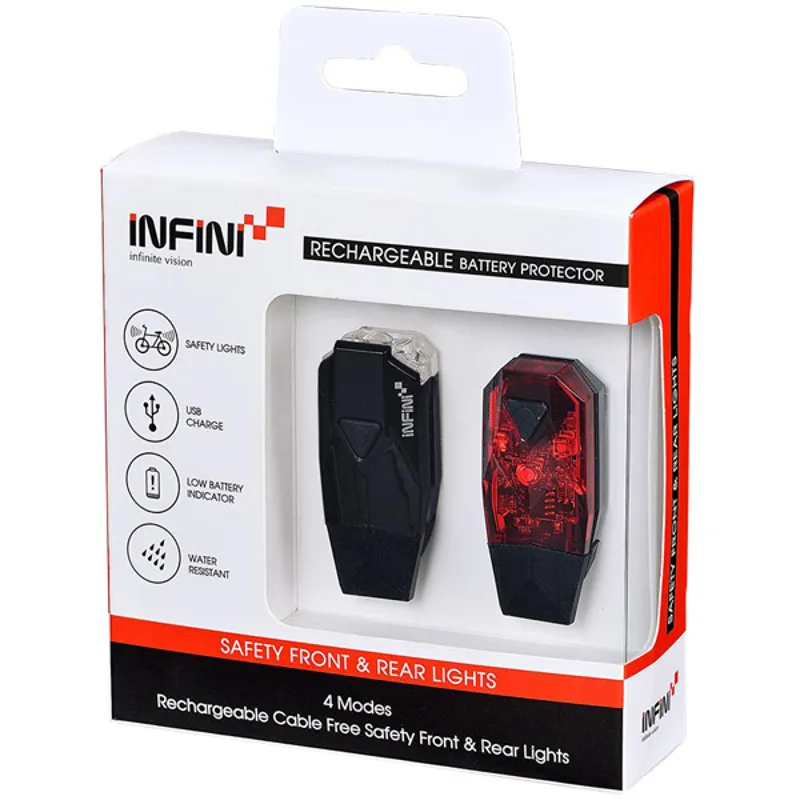 Infini Mini-Lava USB Twin Pack Lightset in Black