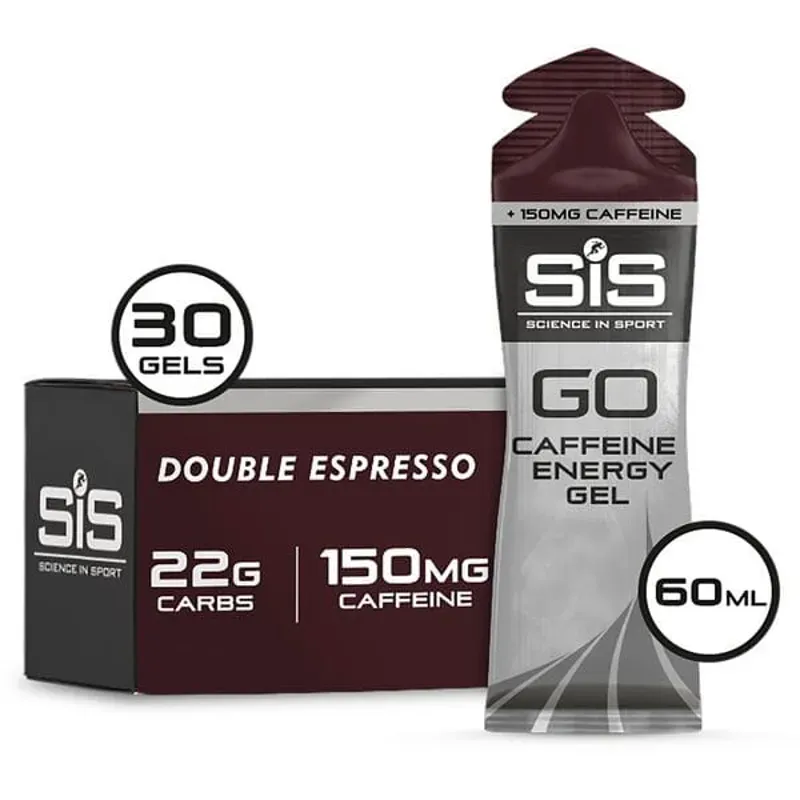 Science in Sport GO Caffeine 30 Pack Energy Gels in Double Espresso
