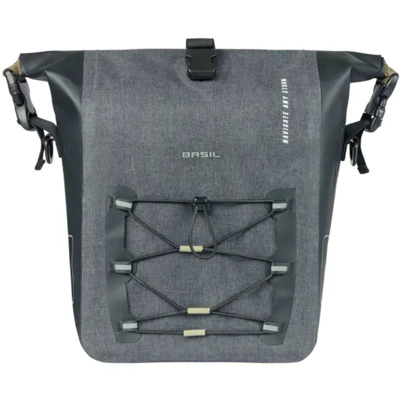 Basil Navigator Storm 12-15L Pannier Bag w/MIK Hooks in Black-1