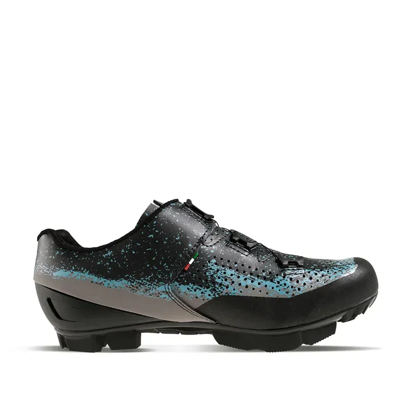 Gaerne G.Lampo Ladies MTB Shoes in Matt Black Grey Azure-1