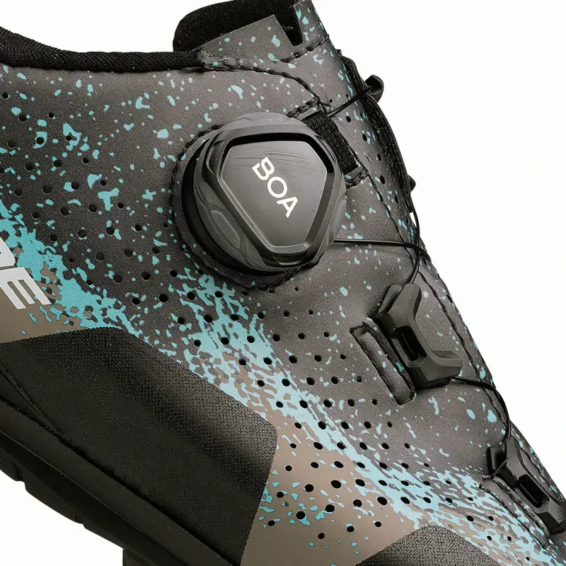 Gaerne G.Lampo Ladies MTB Shoes in Matt Black Grey Azure-4