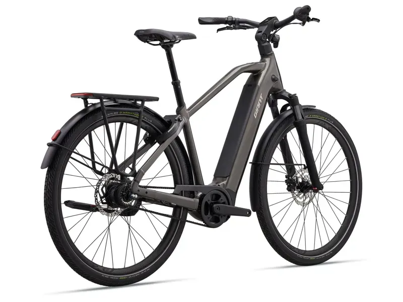 Giant AnyTour E+ 3 DD Electric Commuter Bike in Stealth Chrome-1
