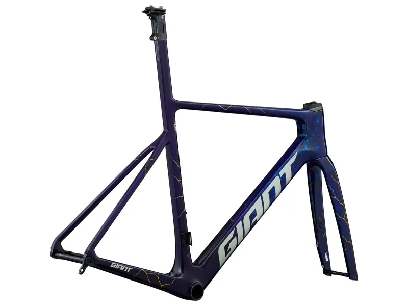 Giant Propel Advanced SL Road Bike Frameset in Kintsugi Blue/Chrome-2