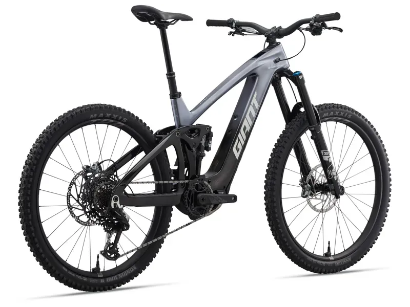 Giant Reign Advanced E+ 1 Electric Mountain Bike in Mercury/Carbon Smoke-1