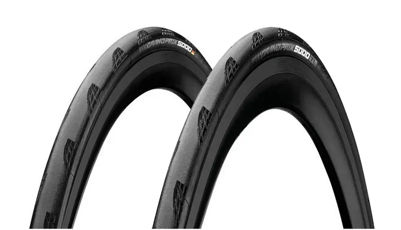 Continental Grand Prix 5000 700x30c Foldable BlackChili Tyre in Black
