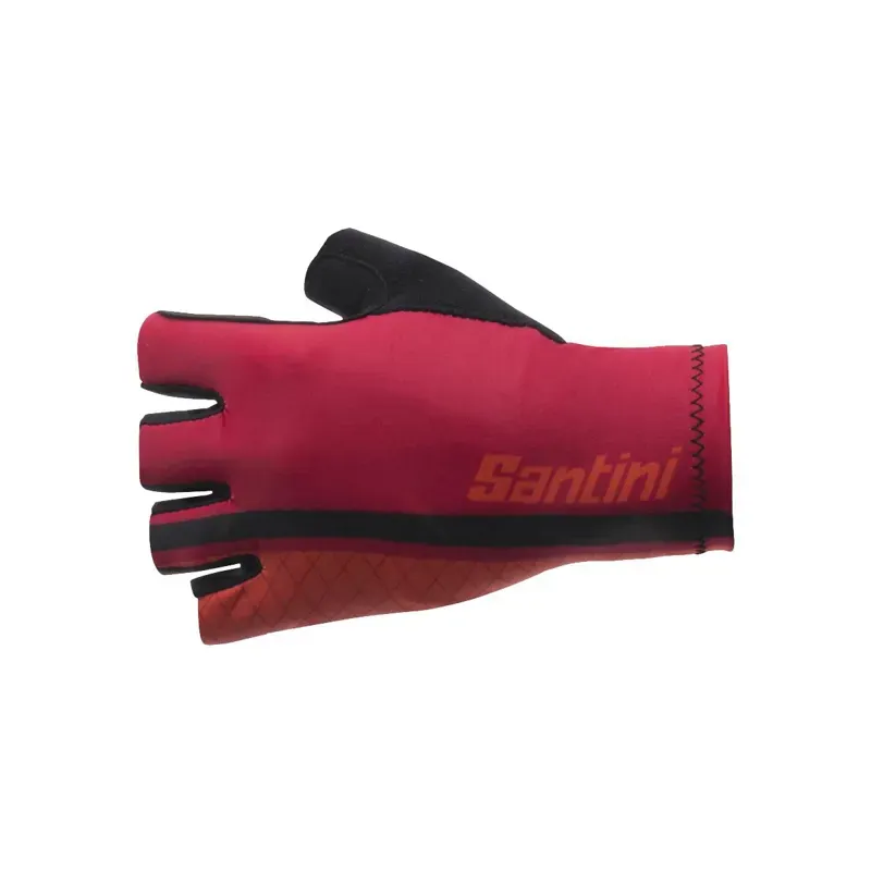Santini Redux High Cuff Race Mitts in Red