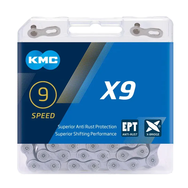 KMC X9 EPT 114L Chain in Silver
