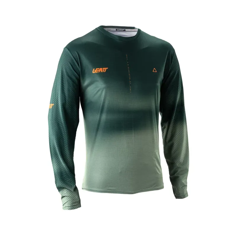 Leatt Trail 3.0 Long Sleeve MTB Jersey in Spruce Green