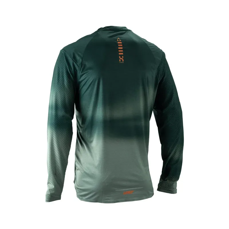 Leatt Trail 3.0 Long Sleeve MTB Jersey in Spruce Green-1