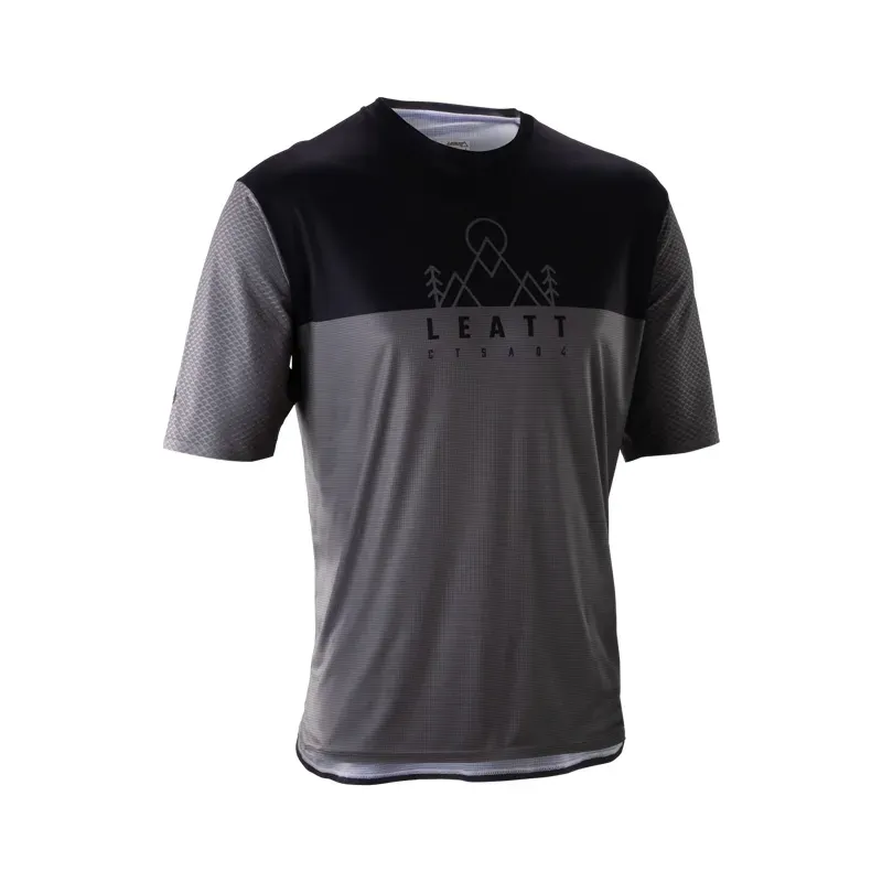 Leatt Trail 3.0 MTB Jersey in Ghost Black