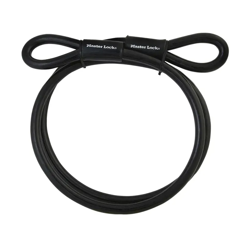 Masterlock 3mx10mm Looped End Cable Lock in Black