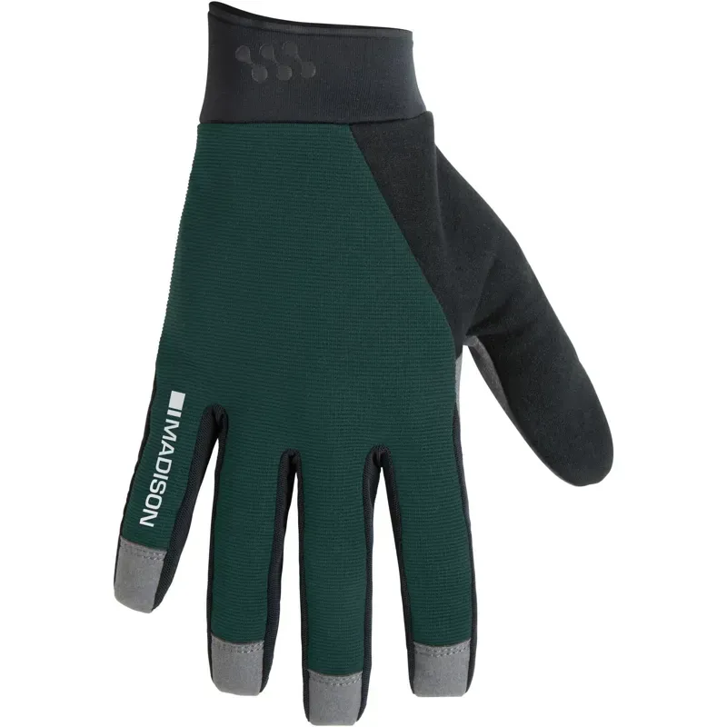 Madison Freewheel Gel Pad Trail Gloves in Botanical Green