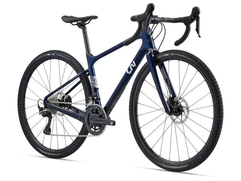 2022 Liv Devote Advanced 2 Gravel Bike In Candy Navy-1