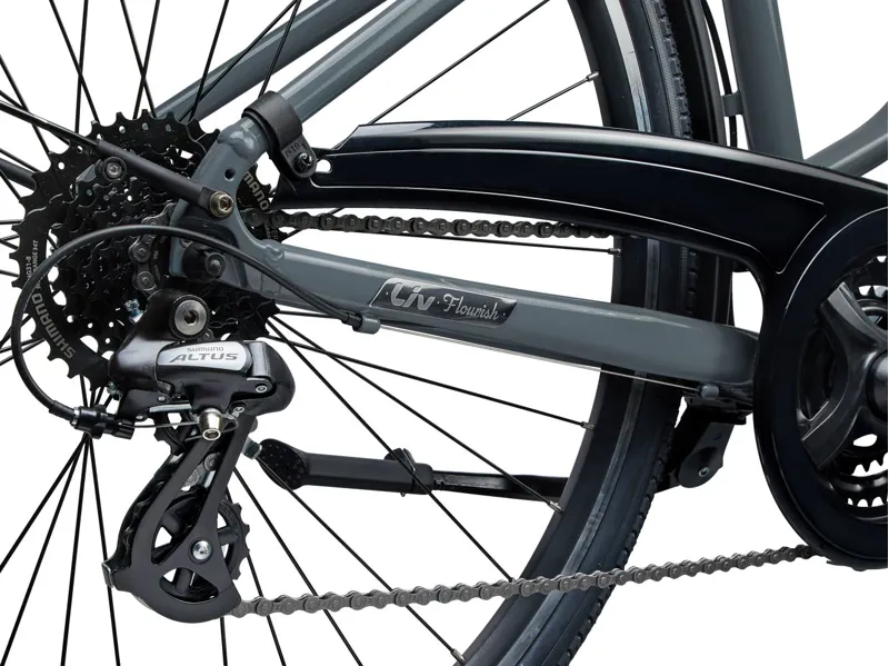 2023 Liv Women's Flourish 2 Hybrid Bike In Blue Grey-2