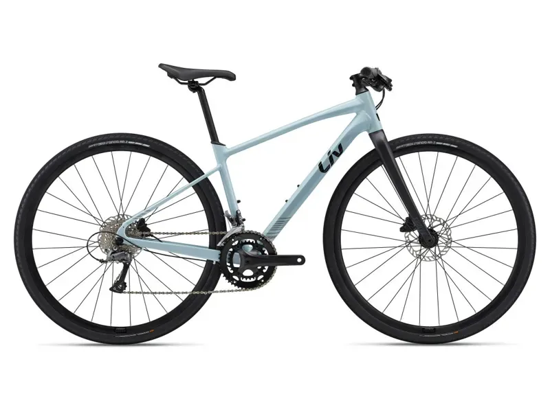 2023 Liv Thrive 3 Hybrid Bike In Gloss Soap Suds