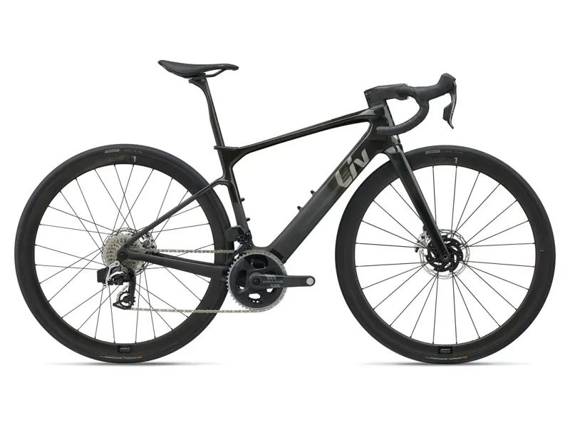 2025 Liv Avail Advanced E+ Elite 0 E-Road Bike In Gloss Raw Carbon