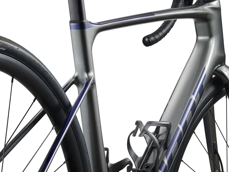 2024 Giant Defy Advanced 1 Road Bike in Charcoal/Milky Way-5