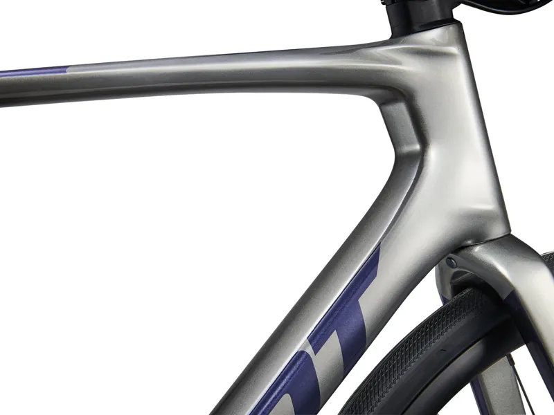 2024 Giant Defy Advanced 1 Road Bike in Charcoal/Milky Way-11