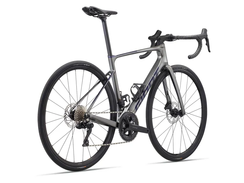2024 Giant Defy Advanced 1 Road Bike in Charcoal/Milky Way-2
