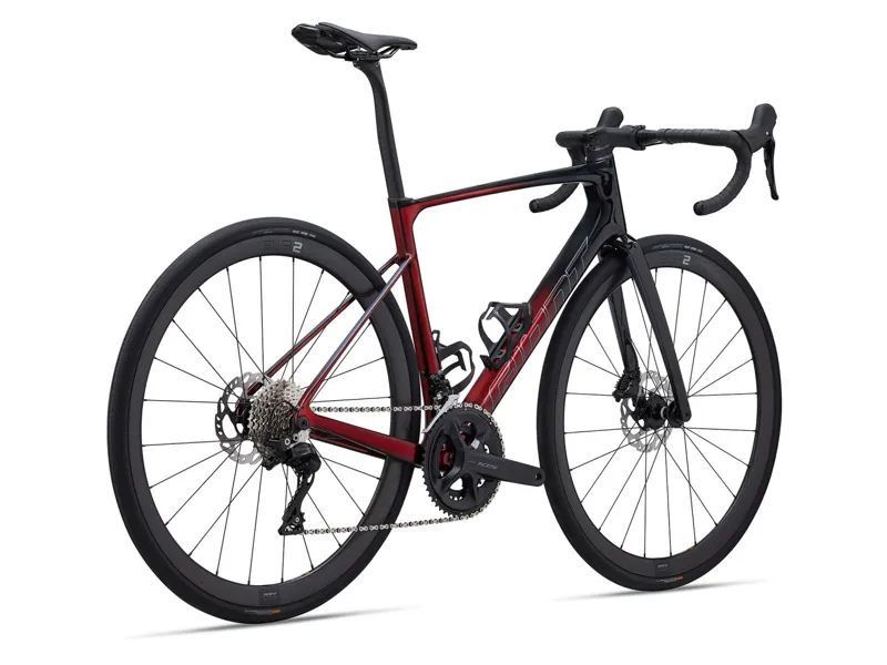 2024 Giant Defy Advanced Pro 2 Road Bike in Carbon/Sangria-2
