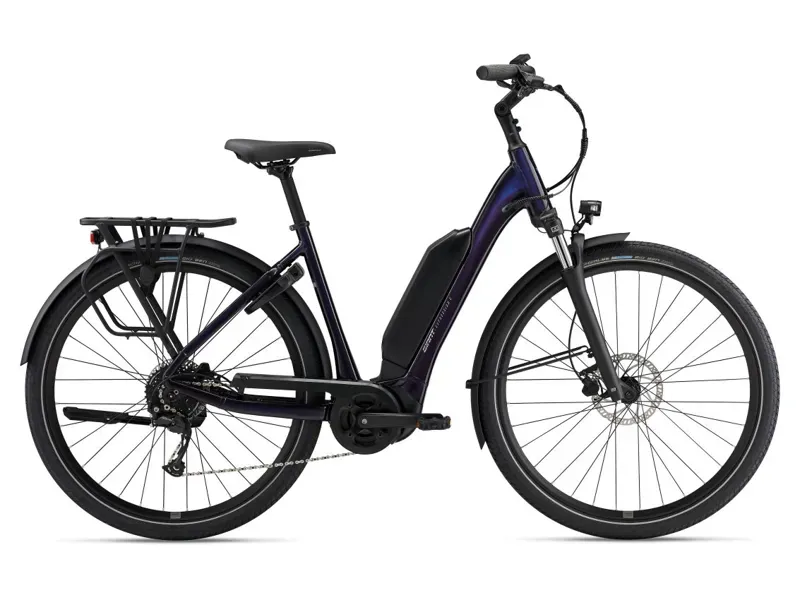 Giant Expression E+ 2 E- Hybrid Bike In Black Currant