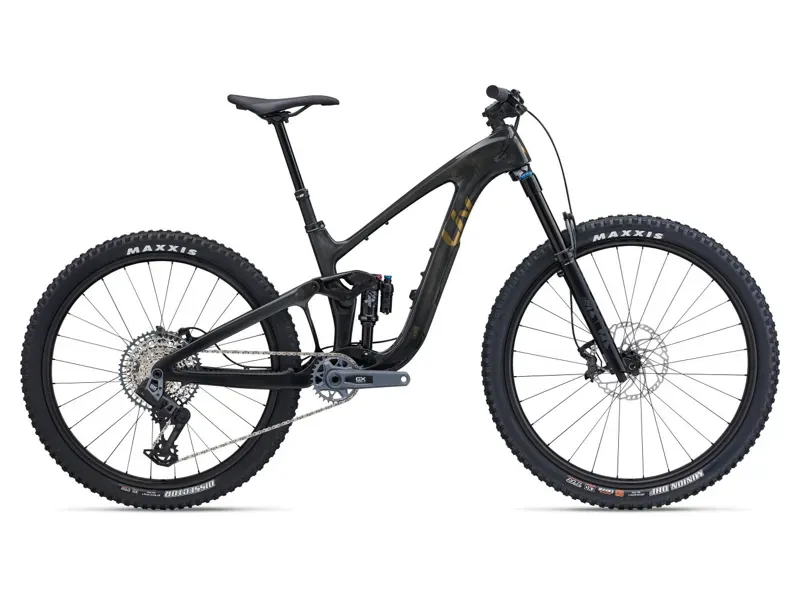 2024 Liv Intrigue X Advanced 1 Mountain Bike In Gloss Raw Carbon/Chrome