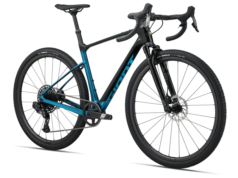 2024 Giant Revolt X Advanced Pro 2 Gravel Bike in Black/Sea Sparkle-1