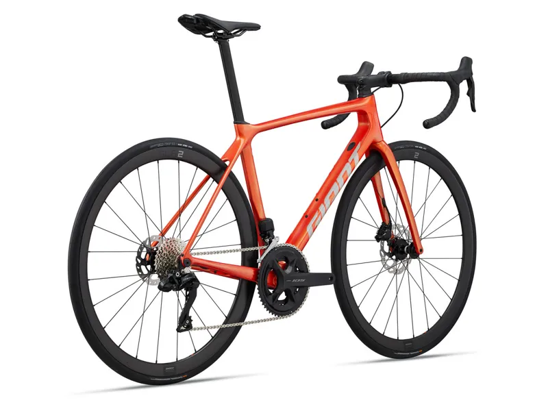 2024 Giant TCR Advanced Disc 1+ Road Bike in Helios Orange-1