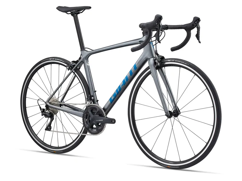 2024 Giant TCR Advanced 2 Road Bike in Charcoal-1