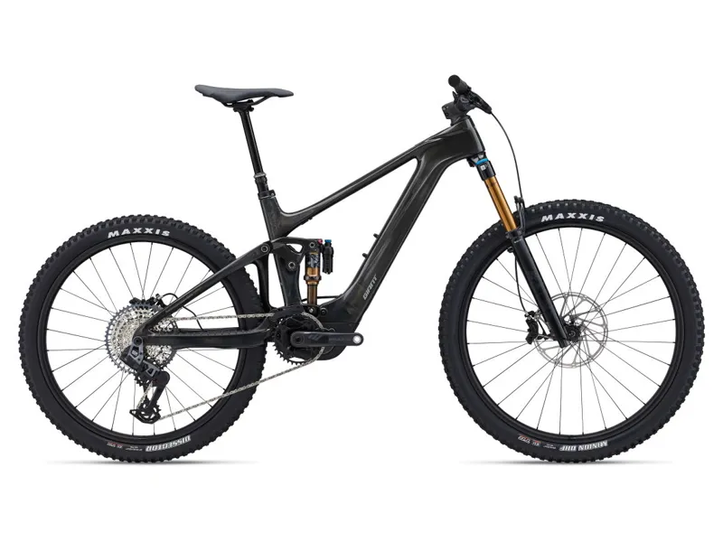 2024 Giant Trance X Advanced E+ Elite 1 E-Mountain Bike In Gloss Raw Carbon
