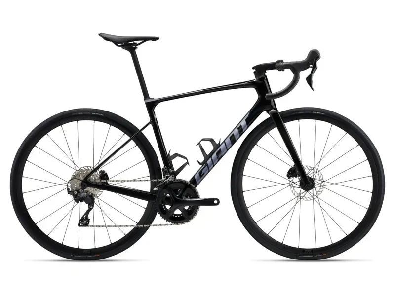 2025 Giant Defy Advanced 2 Road Bike In Gloss Carbon Smoke/Mercury