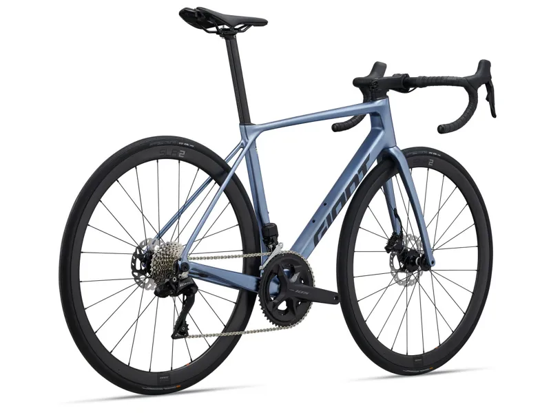 2025 Giant TCR Advanced 0 DI2 Road Bike In Gloss Frost Silver/Cold Iron-4