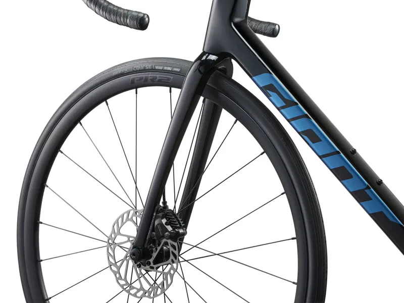 2025 Giant TCR Advanced 2 Road Bike In Gloss Carbon/Electron Blue-4