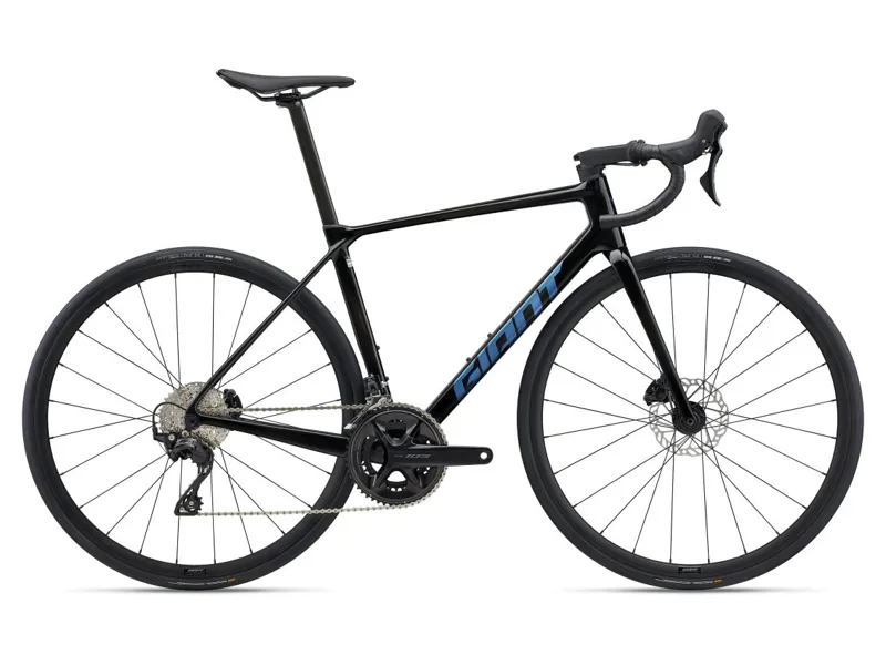 2025 Giant TCR Advanced 2 Road Bike In Gloss Carbon/Electron Blue