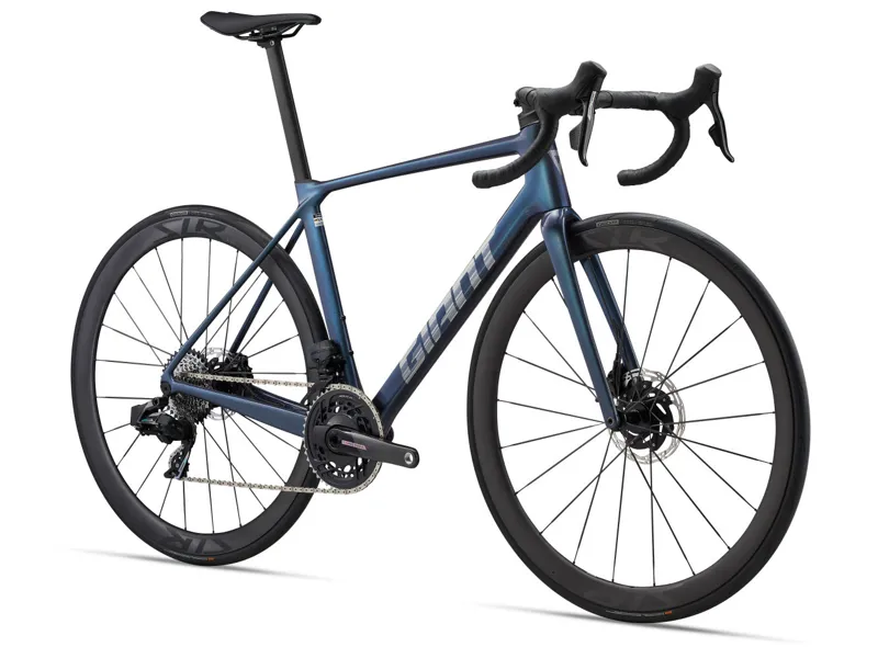 2025 Giant TCR Advanced Pro 0-AXS Road Bike In Gloss Ocean Twilight/Lightning Silver-1