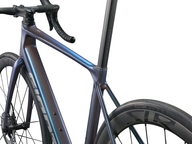 2025 Giant TCR Advanced Pro 0-Di2 Road Bike In Gloss Ocean Twilight/Lightning-7