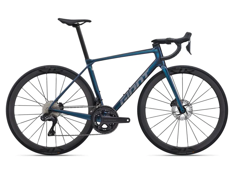 2025 Giant TCR Advanced Pro 0-Di2 Road Bike In Gloss Ocean Twilight/Lightning