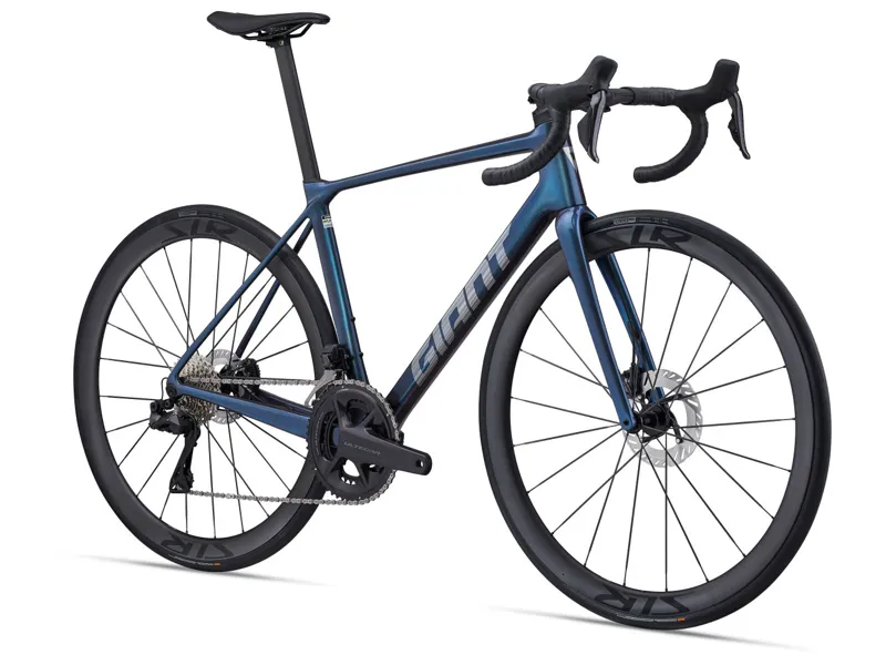 2025 Giant TCR Advanced Pro 0-Di2 Road Bike In Gloss Ocean Twilight/Lightning-1