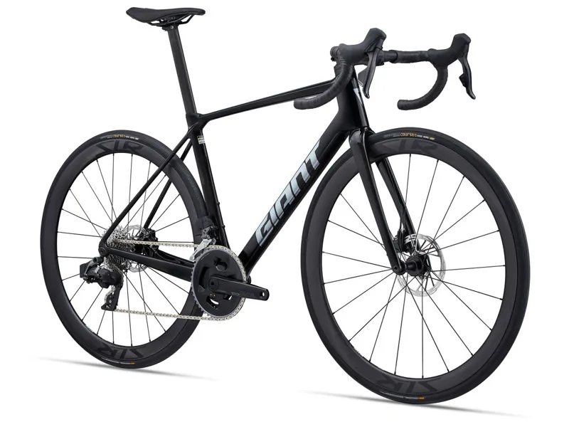 2025 Giant TCR Advanced Pro 1-AXS Road Bike In Gloss Carbon/Polished Foil-1