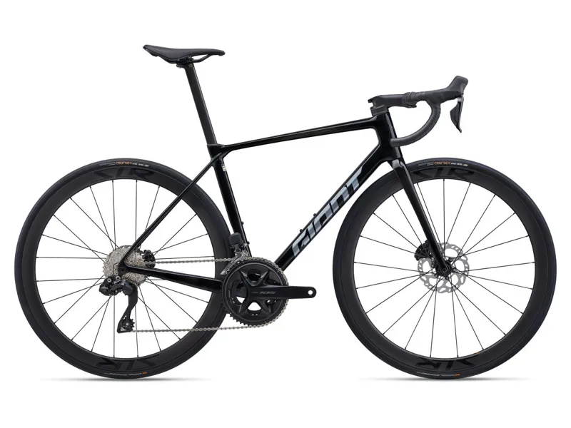 2025 Giant TCR Advanced Pro 1-Di2 Road Bike In Gloss Carbon/Polished Foil