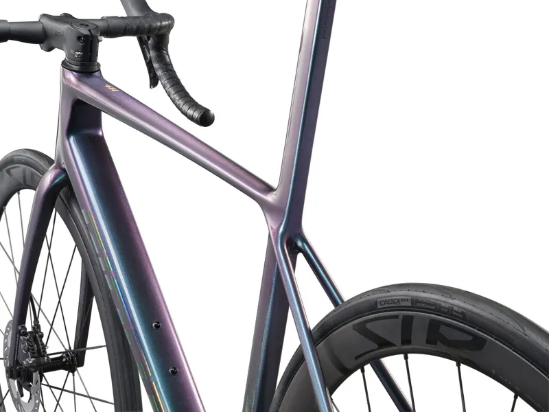 2025 Giant TCR Advanced SL 1 Road Bike In Gloss Blue Dragonfly/Laser Foil-8