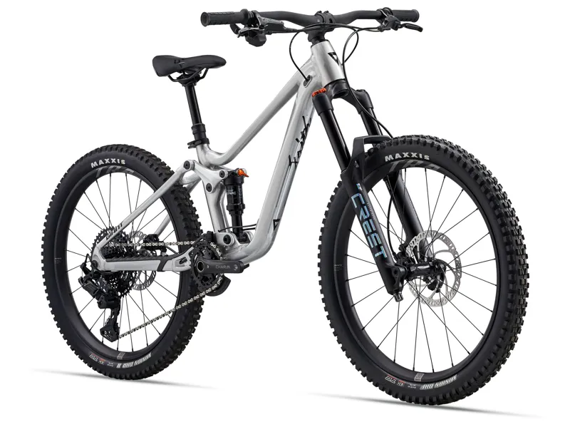 2025 Giant Faith 24 Kids Mountain Bike In Raw Aluminium-2