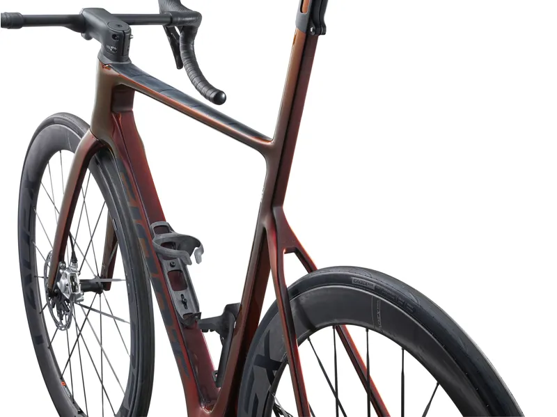 2025 Giant Propel Advanced SL 0-Red Road Bike In Gloss Black Lava-5