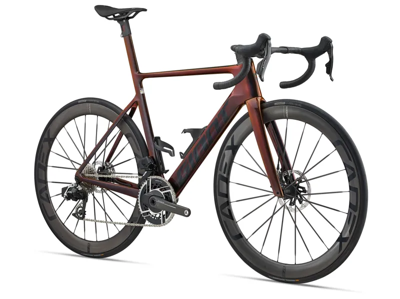 2025 Giant Propel Advanced SL 0-Red Road Bike In Gloss Black Lava-10