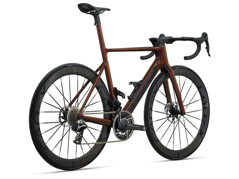 2025 Giant Propel Advanced SL 0-Red Road Bike In Gloss Black Lava-11