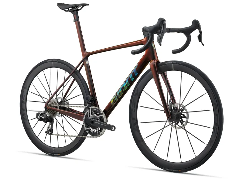 2025 Giant TCR Advanced SL 0 Red In Gloss Black Lava/Iris-9