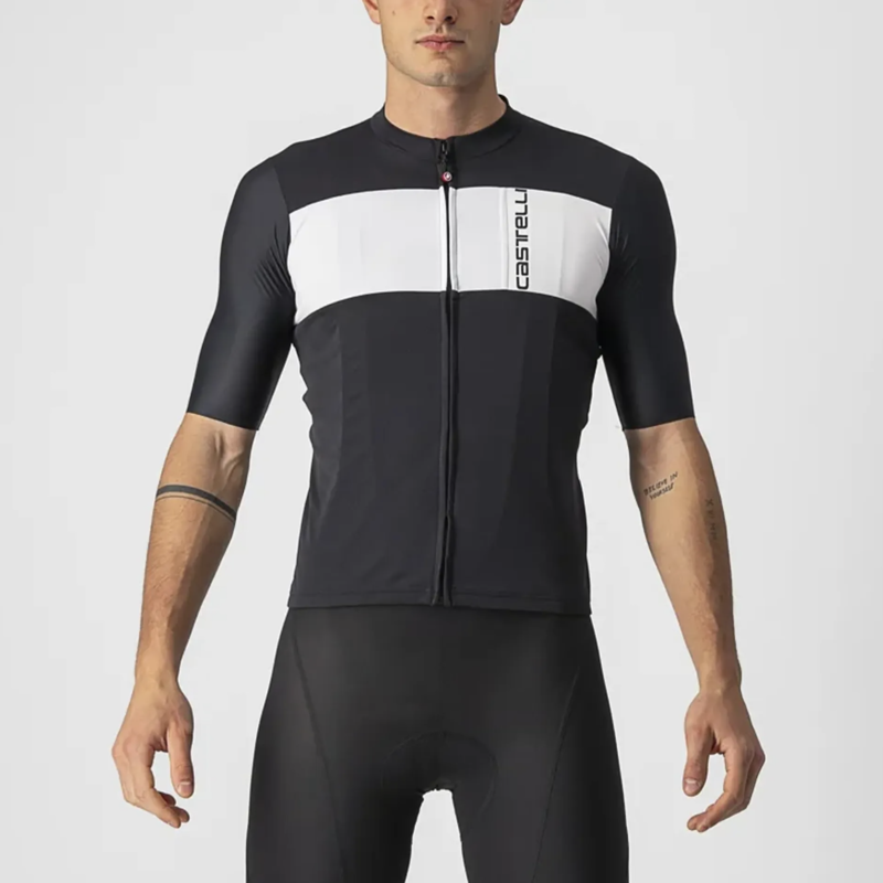 Castelli Prologo 7 Jersey / Black/Silver Grey/Ivory
