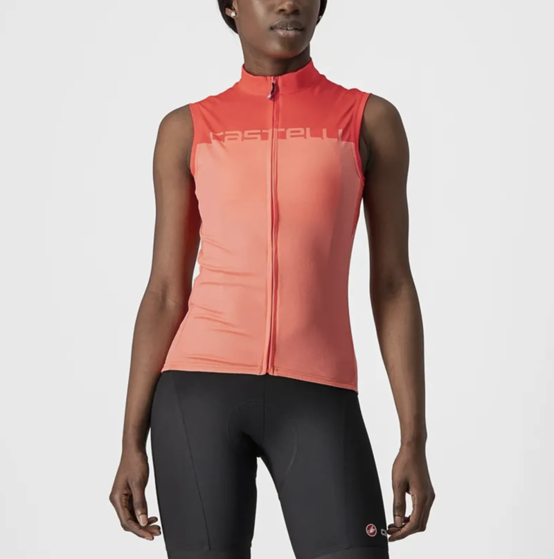 Castelli Velocissima Women's Sleeveless Jersey / Coral Flash/Brilliant Pink