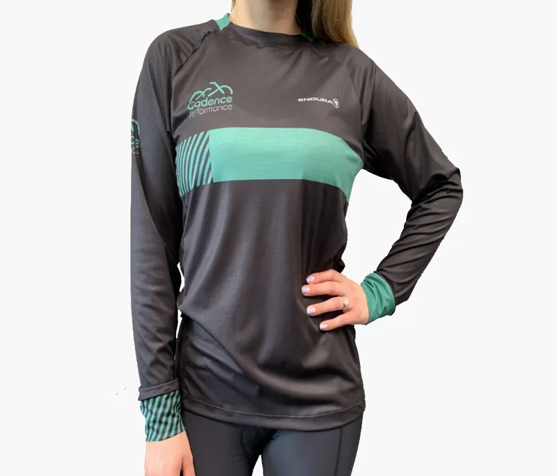 Cadence Performance MTB Jersey in Black/Green-1