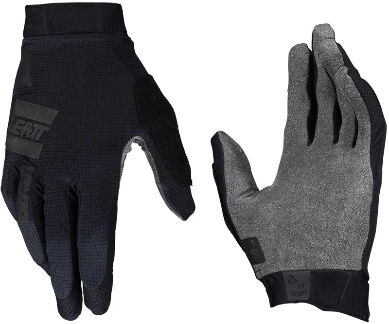 Leatt 1.0 GripR MTB Gloves in Stealth